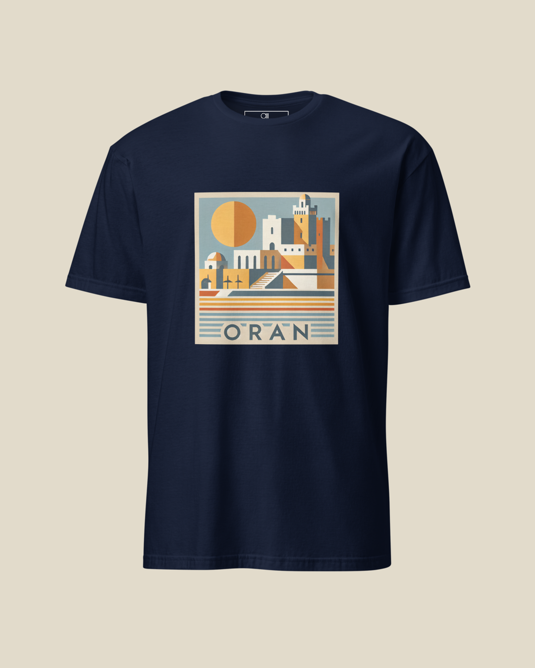 T-shirt Oran qalbi vue de face – design rétro Oran El Bahia