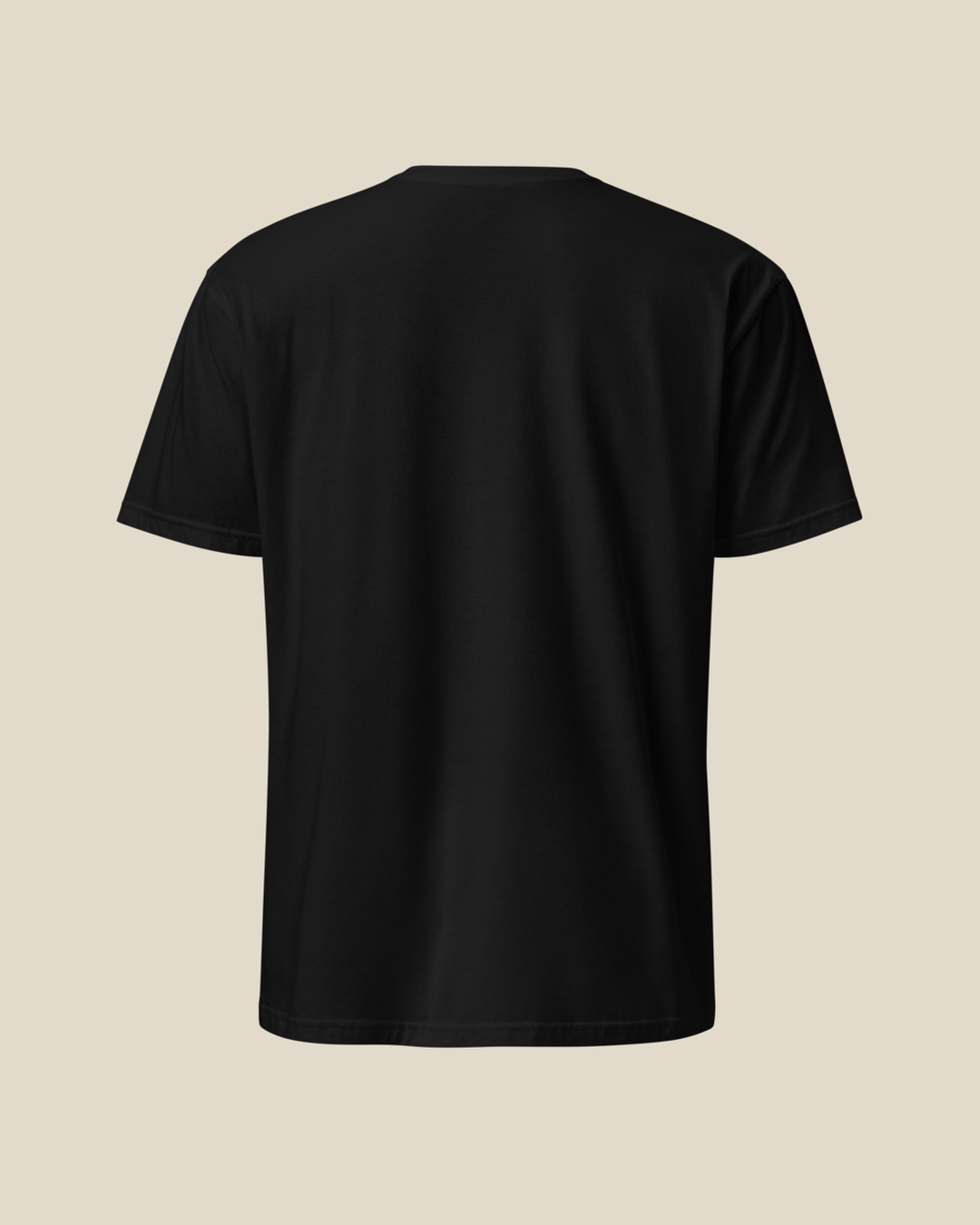 T-shirt oversize Algérie qalbi vue de dos – coton noir