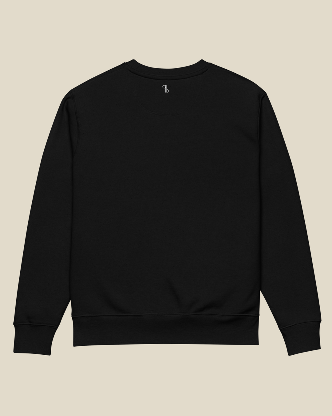 Sweatshirt Alger qalbi vue de dos – molleton noir